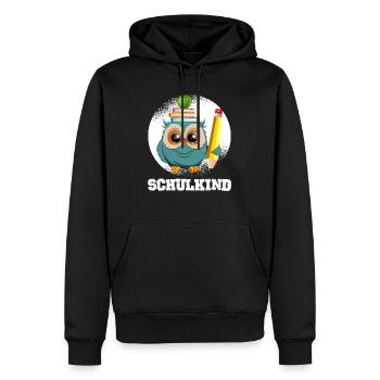 Schulkind Grundschule Einschulung 1. Klasse - Männer Premium Bio Hoodie - Schwarz - Vorne - Nico (187cm)
