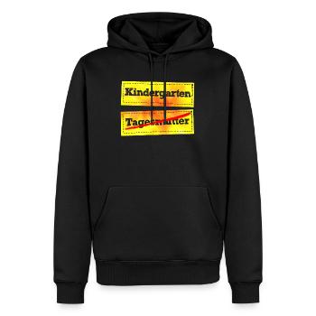 Hallo Kindergarten Tschüss Tagesmutter Vorschule - Männer Premium Bio Hoodie - Schwarz - Vorne - Nico (187cm)
