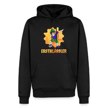 Erstklässler Schulkind Einschulung 1. Klasse - Männer Premium Bio Hoodie - Schwarz - Vorne - Nico (187cm)