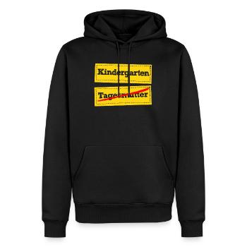 Hallo Kindergarten Tschüss Tagesmutter Vorschule - Männer Premium Bio Hoodie - Schwarz - Vorne - Nico (187cm)