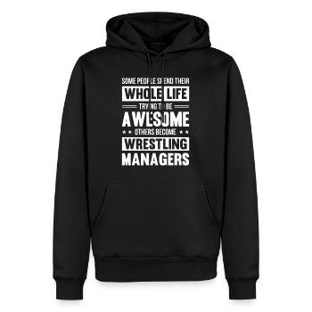 Wrestling Manager Geschenke LustigSicherheit Managerstage m - Männer Premium Bio Hoodie - Schwarz - Vorne - Nico (187cm)