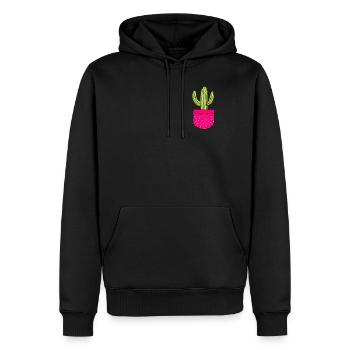 Kaktusliebhaber Sukkulenten Botanik Garten - Männer Premium Bio Hoodie - Schwarz - Vorne - Nico (187cm)