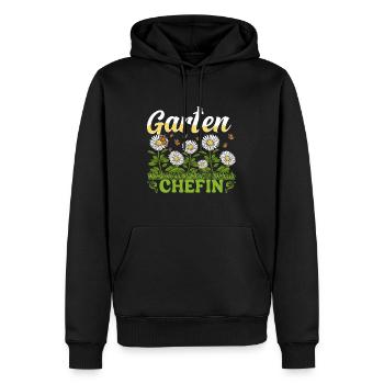 Garten Chefin Gänseblümchen Gärtnerin Blumenliebe - Männer Premium Bio Hoodie - Schwarz - Vorne - Nico (187cm)