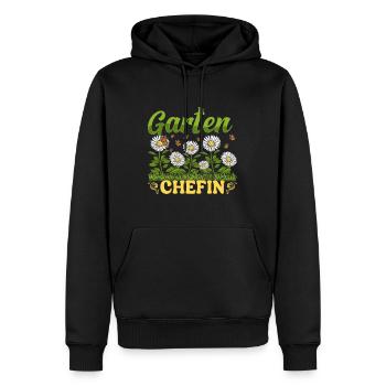 Garten Chefin Gänseblümchen Gärtnerin Blumenliebe - Männer Premium Bio Hoodie - Schwarz - Vorne - Nico (187cm)