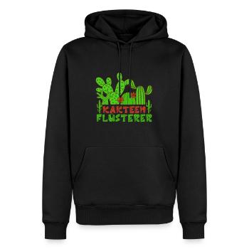 Kakteen Flüsterer Kaktusliebhaber Sukkulenten - Männer Premium Bio Hoodie - Schwarz - Vorne - Nico (187cm)