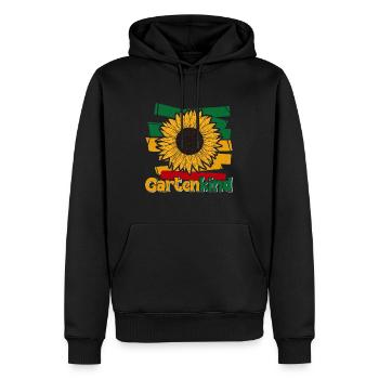 Gartenkind Sonnenblumen Gartenliebhaberin - Männer Premium Bio Hoodie - Schwarz - Vorne - Nico (187cm)