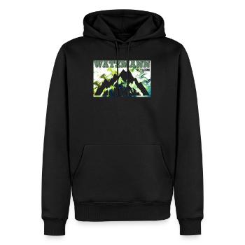 Watzmann mountain fan escalade alpiniste randonneur - Sweat à capuche Premium bio Homme - noir - Devant - Nico (187cm)