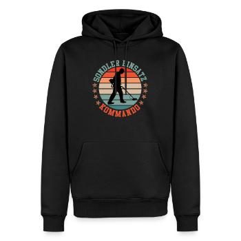Sondler Einsatz Kommando Schrottsammler - Männer Premium Bio Hoodie - Schwarz - Vorne - Nico (187cm)