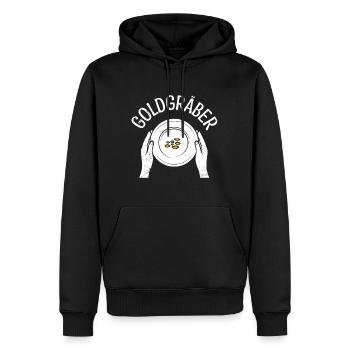 Goldgräber Gold Digger Goldrausch Goldjäger - Männer Premium Bio Hoodie - Schwarz - Vorne - Nico (187cm)
