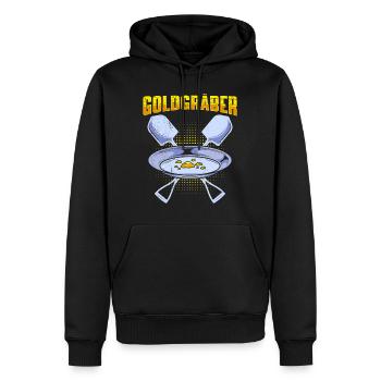 Goldgräber Gold Digger Goldrausch Goldjäger - Männer Premium Bio Hoodie - Schwarz - Vorne - Nico (187cm)
