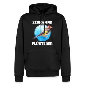 Zebrafink Flüsterer Vogelliebhaber Finkenvogel - Männer Premium Bio Hoodie - Schwarz - Vorne - Nico (187cm)