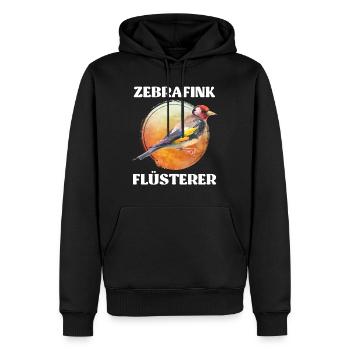 Zebrafink Flüsterer Vogelliebhaber Finkenvogel - Männer Premium Bio Hoodie - Schwarz - Vorne - Nico (187cm)