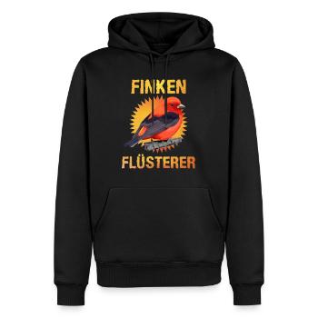 Finken Flüsterer Finch Whisperer Vogelfreund - Männer Premium Bio Hoodie - Schwarz - Vorne - Nico (187cm)