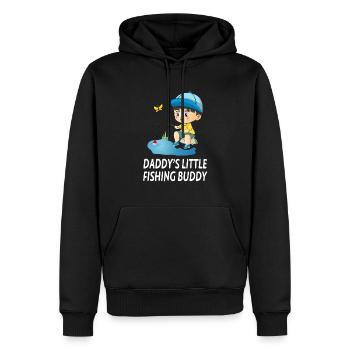 Daddy’s Little Angel Buddy Cute Angler Boy - Sweat à capuche Premium bio Homme - noir - Devant - Nico (187cm)