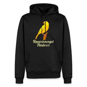 Kanrienvogel Flüsterer Canary Bird Whisperer - Männer Premium Bio Hoodie - Schwarz - Vorne - Nico (187cm)