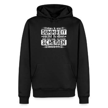 Scheidungsparty glücklich Geschieden Divorce - Männer Premium Bio Hoodie - Schwarz - Vorne - Nico (187cm)