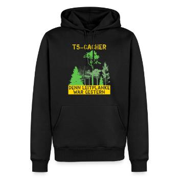 Geocache Geocacher GPS Schatzsuche Geocaching - Männer Premium Bio Hoodie - Schwarz - Vorne - Nico (187cm)