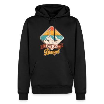 Bergsteiger Bergbengel klettern Wanderer Berge - Männer Premium Bio Hoodie - Schwarz - Vorne - Nico (187cm)
