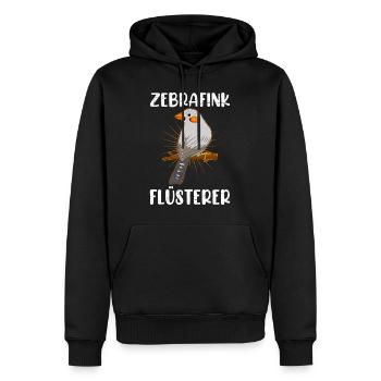 Zebrafink Flüsterer Vogelliebhaber Finkenvogel - Männer Premium Bio Hoodie - Schwarz - Vorne - Nico (187cm)