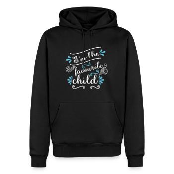 I'm The Favourite Child Funny Joke Family Matching - Men’s Premium Organic Hoodie - black - Front - Nico (187cm)