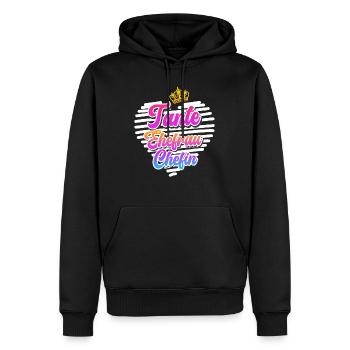 Tante Ehefrau Chefin Legende Muttertag Tanten - Männer Premium Bio Hoodie - Schwarz - Vorne - Nico (187cm)