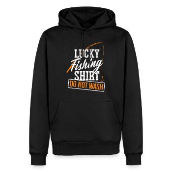 Angel-Humor, Angel-Liebhaber - Männer Premium Bio Hoodie - Schwarz - Vorne - Nico (187cm)