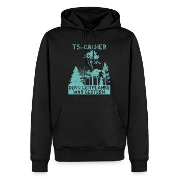 Geocache Geocacher GPS Schatzsuche Geocaching - Männer Premium Bio Hoodie - Schwarz - Vorne - Nico (187cm)
