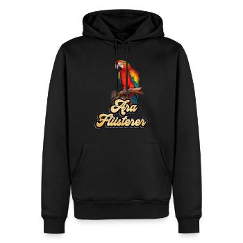 Ara Flüsterer Macaw Whisperer Papageien Fan - Männer Premium Bio Hoodie - Schwarz - Vorne - Nico (187cm)