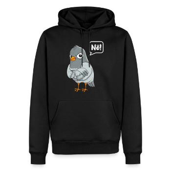 Taubenliebhaber Nö! Taubenfreunde Tauben Shirts - Männer Premium Bio Hoodie - Schwarz - Vorne - Nico (187cm)
