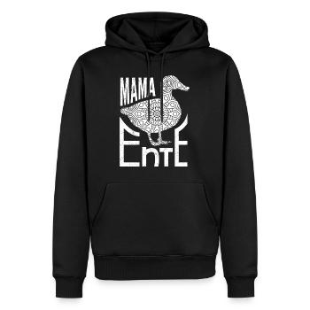 Mama Ente Entenliebhaber Entchen Entenhalter - Männer Premium Bio Hoodie - Schwarz - Vorne - Nico (187cm)