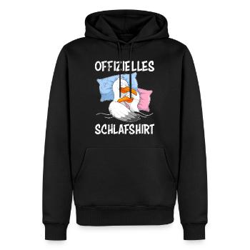Offizielles Schlafshirt Möwen Vogelliebhaber - Männer Premium Bio Hoodie - Schwarz - Vorne - Nico (187cm)