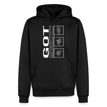 Got Microgreens, Gartenpflanzen-Gartenliebhaber - Männer Premium Bio Hoodie - Schwarz - Vorne - Nico (187cm)