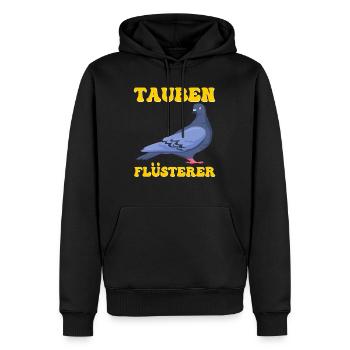 Tauben Flüsterer Taubenfreunde Taubenzucht - Männer Premium Bio Hoodie - Schwarz - Vorne - Nico (187cm)