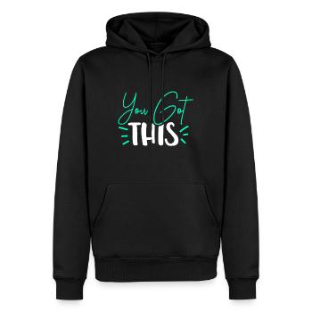 Jour d’examen Enseignant de jour - Sweat à capuche Premium bio Homme - noir - Devant - Nico (187cm)