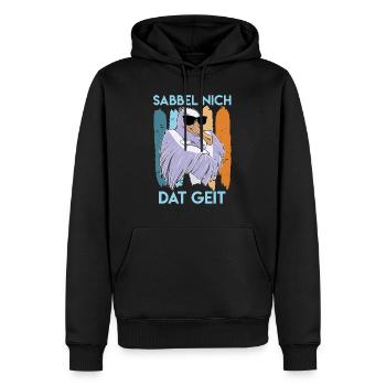 Möwe cool Sabbel nich Dat Geit Möwen Vogelfreund - Männer Premium Bio Hoodie - Schwarz - Vorne - Nico (187cm)