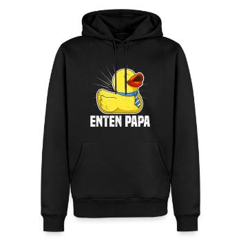 Enten Papa Entenliebhaber Entenhalter Ducks - Männer Premium Bio Hoodie - Schwarz - Vorne - Nico (187cm)