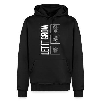 Lass es wachsen, Gartenpflanzen-Gartenliebhaber - Männer Premium Bio Hoodie - Schwarz - Vorne - Nico (187cm)