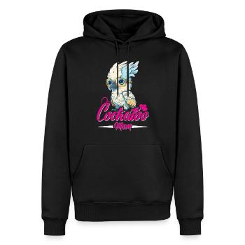 Cacatoès Maman Oiseau Amant Perroquet Femmes - Sweat à capuche Premium bio Homme - noir - Devant - Nico (187cm)