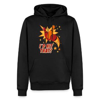 Joueur de bowling J’avais frappé ça! Bowling alley Bowling - Sweat à capuche Premium bio Homme - noir - Devant - Nico (187cm)