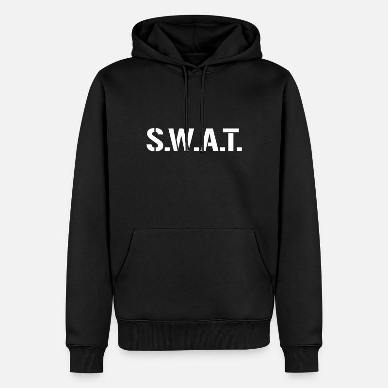 Ich bin ein SWAT - Männer Premium Bio Hoodie - Schwarz