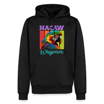 Macaw Whisperer Papageien Ara Flüsterer Aras - Männer Premium Bio Hoodie - Schwarz - Vorne - Nico (187cm)