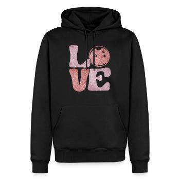 LOVE Bowling Frauen Bowling Outfit Bowler - Männer Premium Bio Hoodie - Schwarz - Vorne - Nico (187cm)
