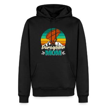 Paraglider Mom Paragliding Gleitschirmflieger Mama - Men’s Premium Organic Hoodie - black - Front - Nico (187cm)