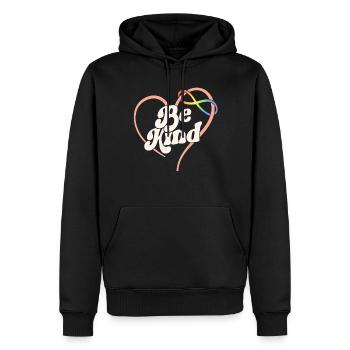 Chemise autisme Be Kind Mom Neurodiversity Infinity - Sweat à capuche Premium bio Homme - noir - Devant - Nico (187cm)