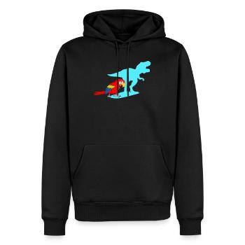 Ara Papageien Dinosaurier Papagei Vogelliebhaber - Männer Premium Bio Hoodie - Schwarz - Vorne - Nico (187cm)