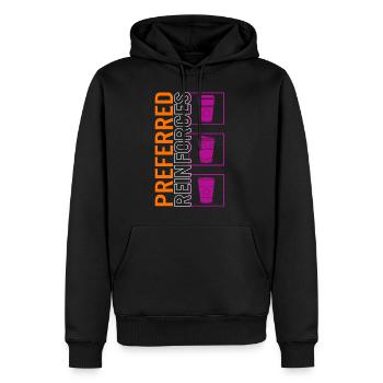 Behavioral Analyst Shirt, Preferred Reinforces - Men’s Premium Organic Hoodie - black - Front - Nico (187cm)
