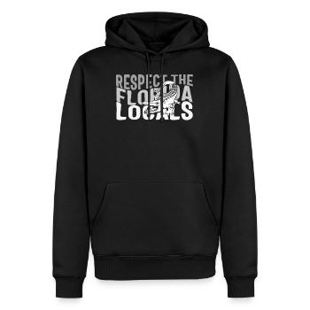 Chemise d’animal, respectez les habitants de la Floride - Sweat à capuche Premium bio Homme - noir - Devant - Nico (187cm)