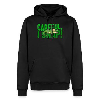 Animal Shirt, Vorsicht Ich schnappe Southern Alligator - Männer Premium Bio Hoodie - Schwarz - Vorne - Nico (187cm)