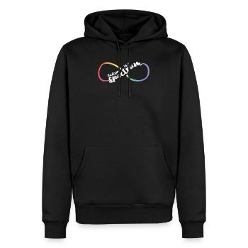 Autismus-T-Shirts Frauen Mama Unendlichkeit Symbol Autismus ist - Männer Premium Bio Hoodie - Schwarz - Vorne - Nico (187cm)