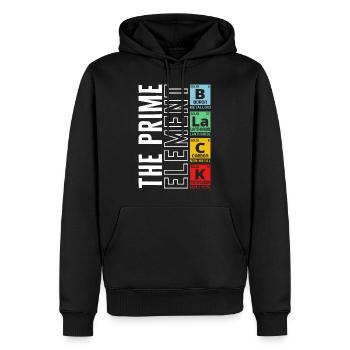 Chemise Black Lives Matter, Black The Prime Element - Sweat à capuche Premium bio Homme - noir - Devant - Nico (187cm)